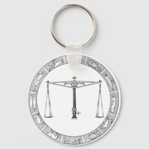 Porte-clés Porte - clé de zodiaque de Balance