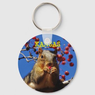 Porte-clés Porte - clé d'écureuil de queue Kansas Fox