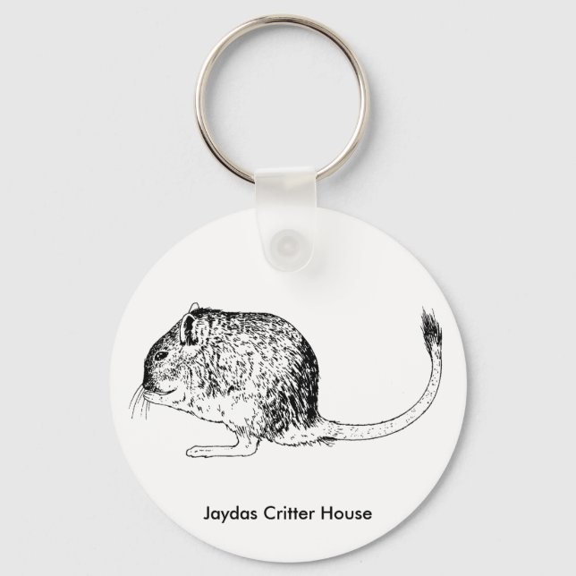 Porte-clés Porte - clé Degu (Recto)