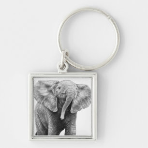 Porte-clés Porte - clé d'éléphant africain de bébé