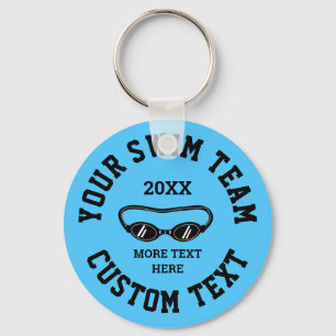 Porte-clés Porte - clé d'équipe de natation personnalisé pour