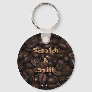 Porte-clés Porte - clé d'éraflure et de café de reniflemen