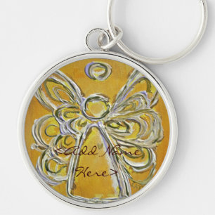 Porte-clés Porte - clé des ailes d'Ange Jaune
