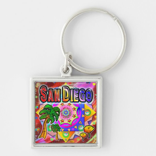 Porte-clés Porte - clé des amis tropicaux de San Diego (Devant)