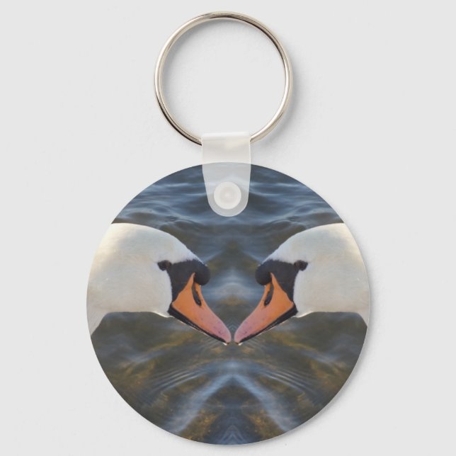 Porte-clés Porte - clé des cygnes blancs (Recto)