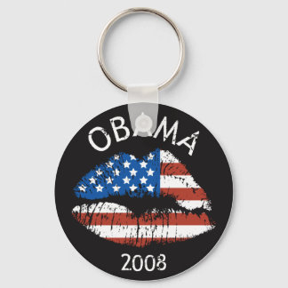 Porte-clés PORTE - CLÉ des lèvres du drapeau américain OBAMA 