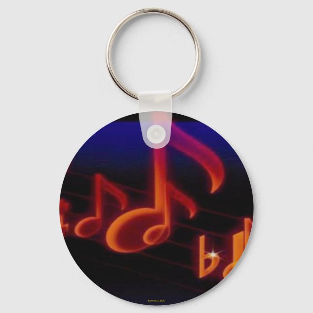 Porte-clés Porte - clé des touches de musique (Recto)