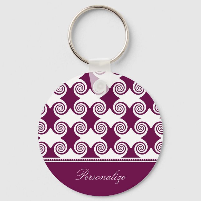 Porte-clés Porte - clé des tourbillons de vin (Recto)