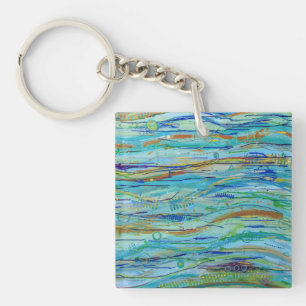 Porte-clés Porte - clé des vagues
