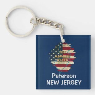 Porte-clés Porte - clé d'état New Jersey personnalisé