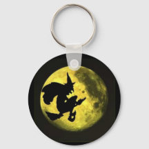 Porte - clé d'Halloween de sorcière volante