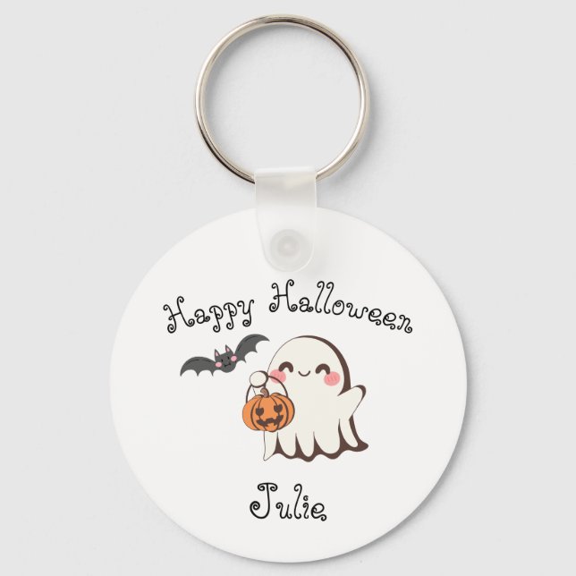 Porte-clés Porte - clé d'Halloween mignon et Éffrayant (Recto)