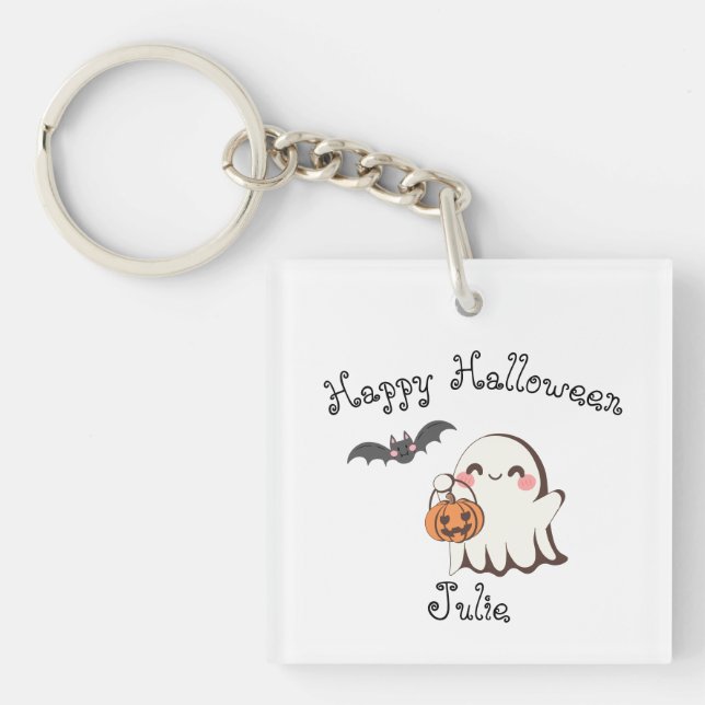 Porte-clés Porte - clé d'Halloween mignon et Éffrayant (Devant)