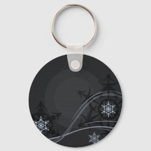 Porte-clés Porte - clé d'hiver bleu
