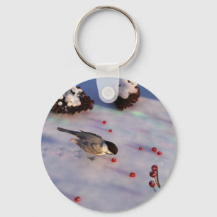 Porte-clés Porte - clé d'hiver de Chickadee