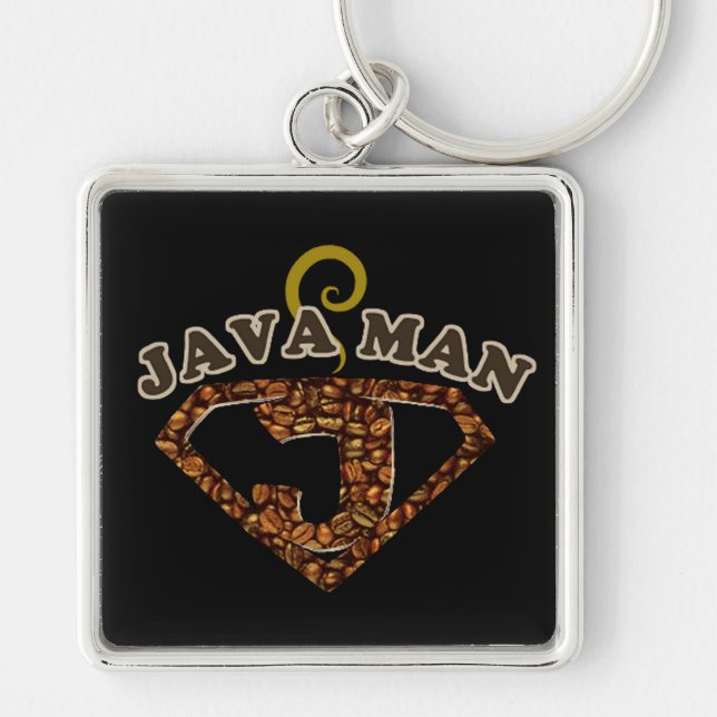 Porte-clés Porte - clé d'Humour Java Man (Devant)
