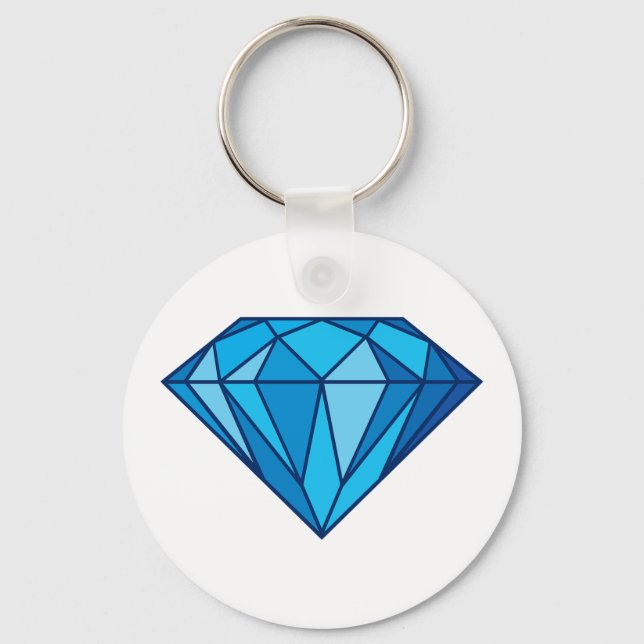 Porte-clés Porte - clé Diamant Bleu (Recto)