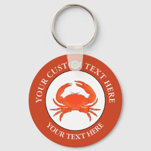 Porte-clés Porte - clé d'icône de logo de texte personnalisé 
