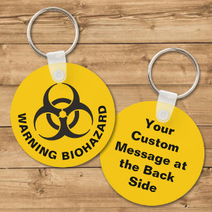 Porte-clés Porte - clé d'icônes de risque biologique