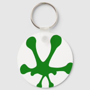 Porte-clés Porte - clé d'impression de grenouille
