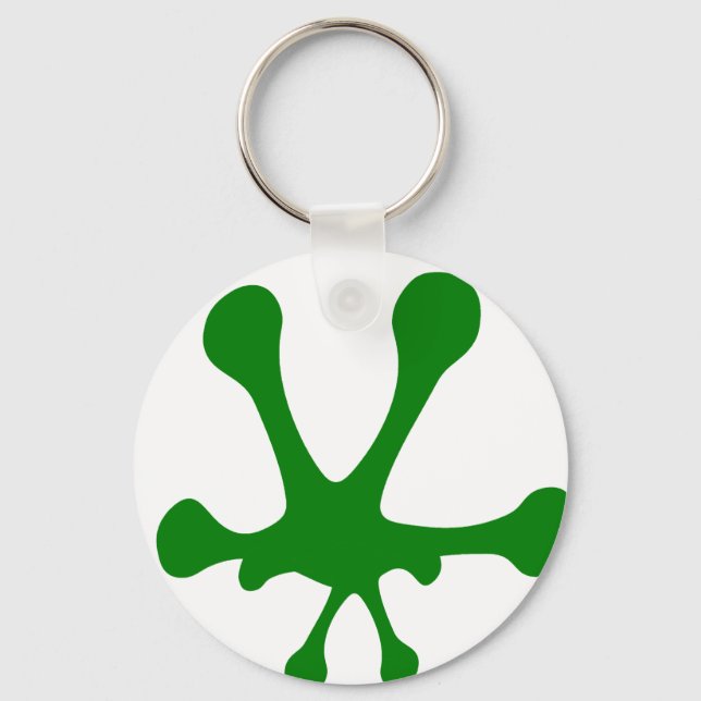 Porte-clés Porte - clé d'impression de grenouille (Recto)