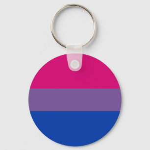 Porte-clés Porte - clé d'indicateur Bi Pride (classique)
