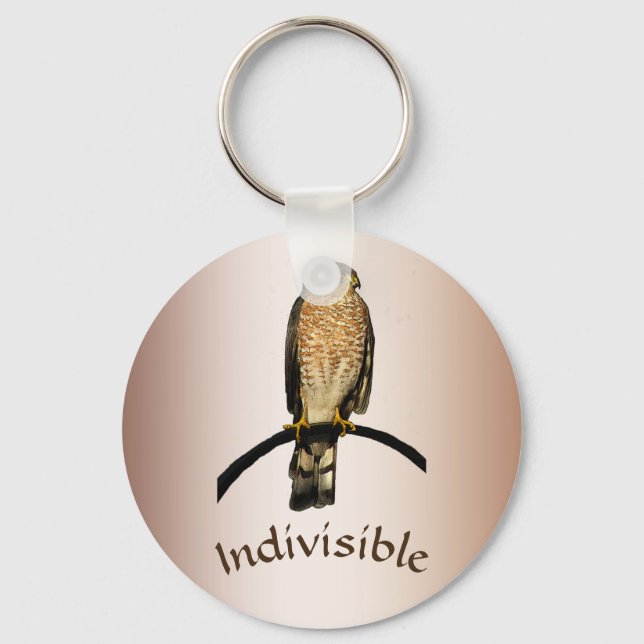 Porte-clés Porte - clé d'oiseaux Brown indivisible (Recto)