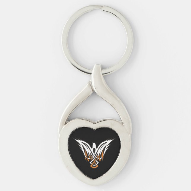 Porte-clés Porte - clé d'oiseaux celtes (Devant)
