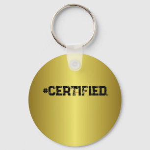 PORTE-CLÉS #PORTE - CLÉ D'OR CERTIFIÉ (CAOUTCHOUC)