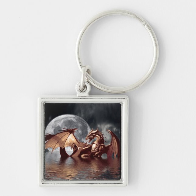 Porte-clés Porte - clé Dragon & Moon (Devant)
