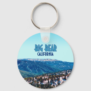 Porte-clés Porte - clé du bouton Big Bear California Mountain