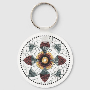 Porte-clés porte - clé du bouton Collection de mosaïques