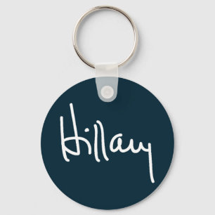 Porte-clés Porte - clé du bouton de signature Hillary