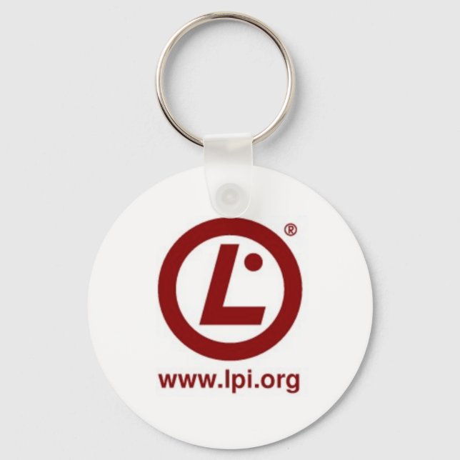 Porte-clés Porte - clé du bouton du logo LPI (Recto)