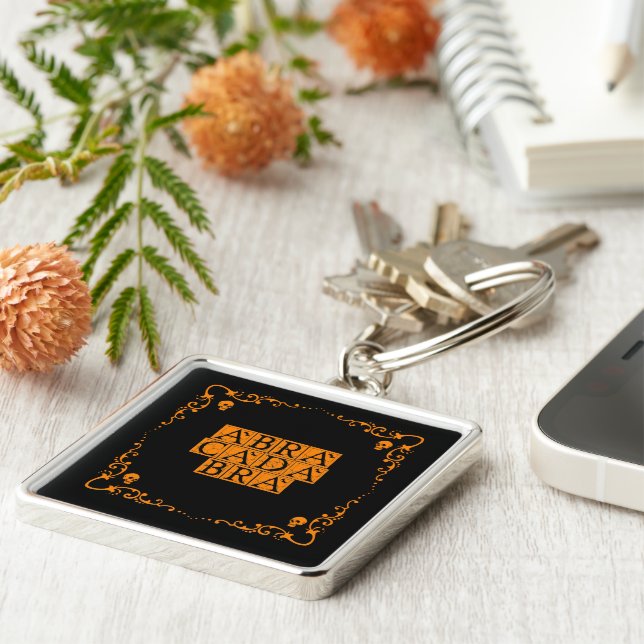 Porte-clés Porte - clé du bouton Magic Word Abracadabra (Côté)