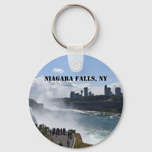 Porte-clés Porte - clé du bouton Niagara Falls (Recto)
