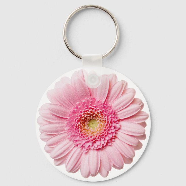 Porte-clés Porte - clé du bouton rose Gerbera Daisy (Recto)