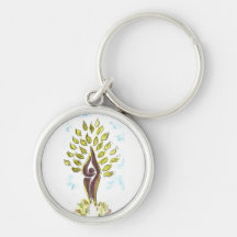 Porte - clé du bouton Sisterhood Tree of Life (pas