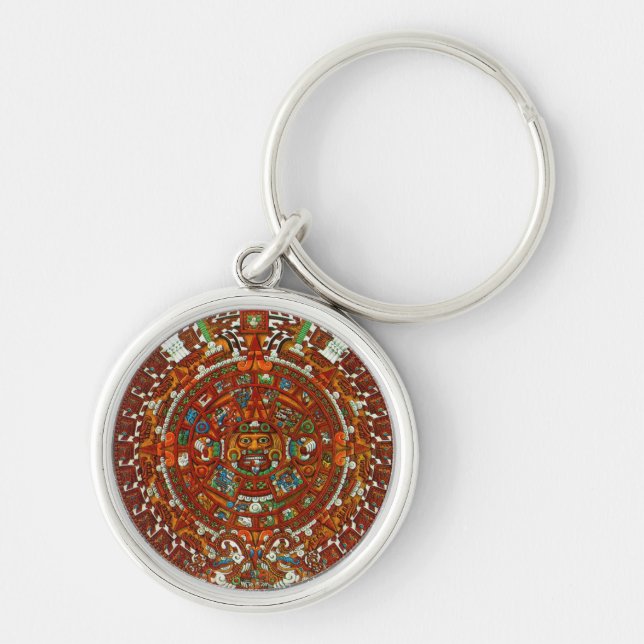 Porte-clés porte - clé du calendrier mayan aztec (Devant)