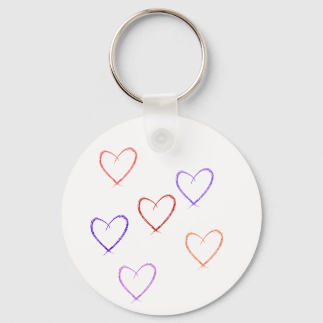 Porte-clés porte - clé du coeur (Recto)