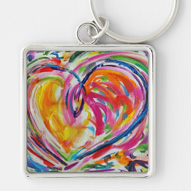 Porte-clés Porte - clé du Coeur de joie (Devant)