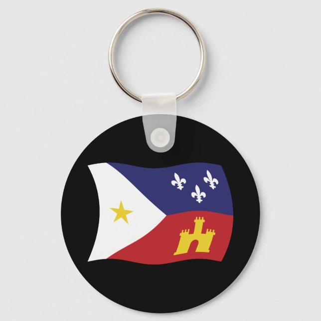 Porte-clés Porte - clé du drapeau Acadiana (Recto)