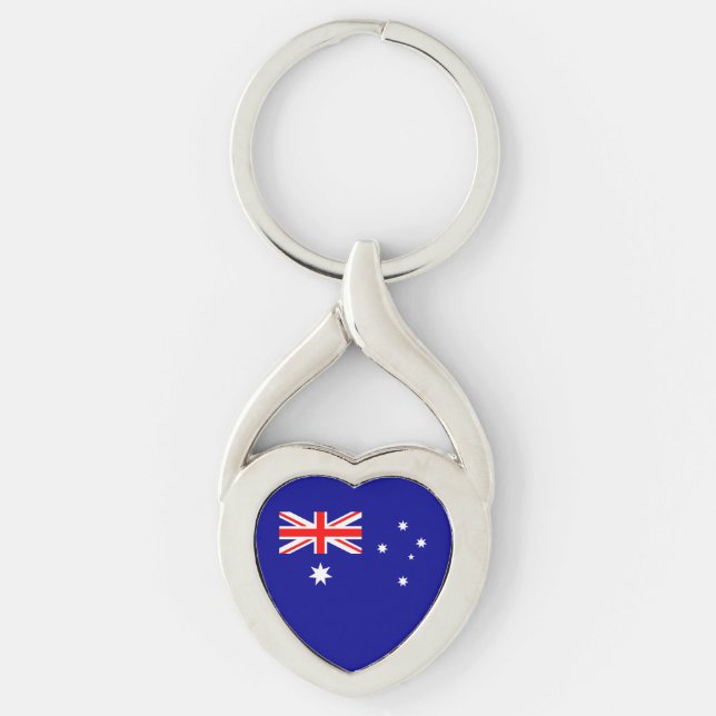 Porte-clés Porte - clé du drapeau australien patriotique (Devant)