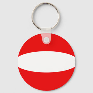 Porte-clés Porte - clé du drapeau autrichien Fisheye