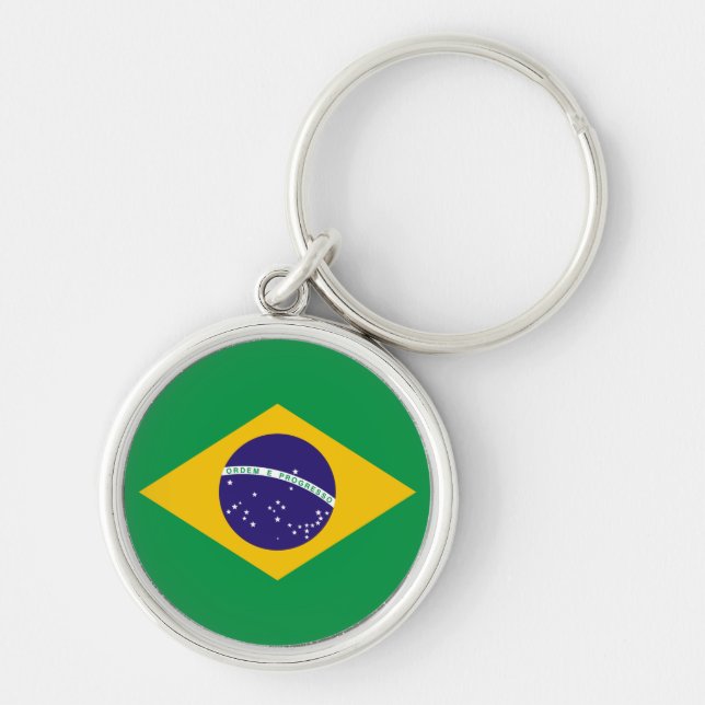 Porte-clés Porte - clé du drapeau brésilien (Devant)