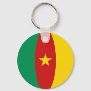 Porte-clés Porte - clé du drapeau camerounais Fisheye