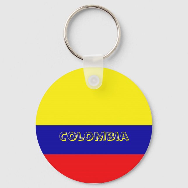 Porte-clés Porte - clé du drapeau colombien couvert (Recto)