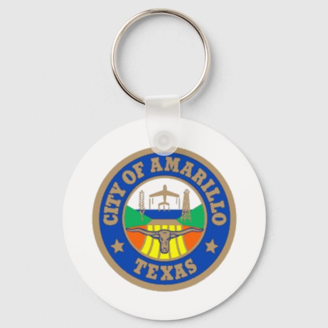 Porte-clés Porte - clé du drapeau d'Amarillo (Texas) (Recto)
