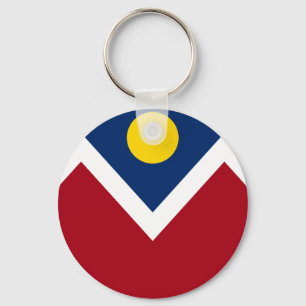 Porte-clés Porte - clé du drapeau de Denver (Colorado)