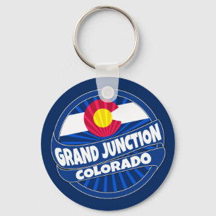 Porte-clés porte - clé du drapeau de Grand Junction Colorado